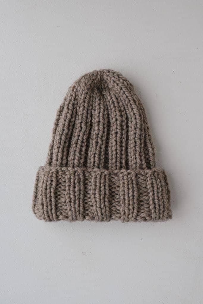 Hand Knitted Alpaca Wool Cap: Unisex Winter Beanie Hat